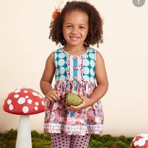 Matilda Jane Size 6 Pink and Blue Unicorn Top